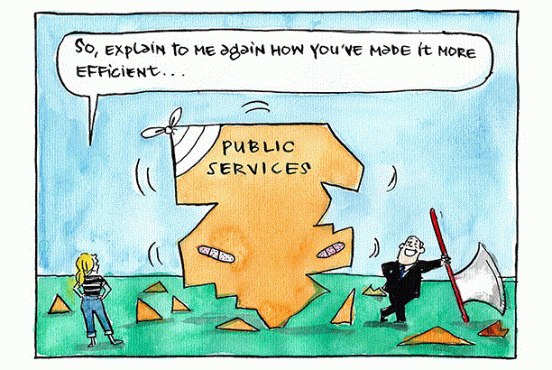 false economy cartoon